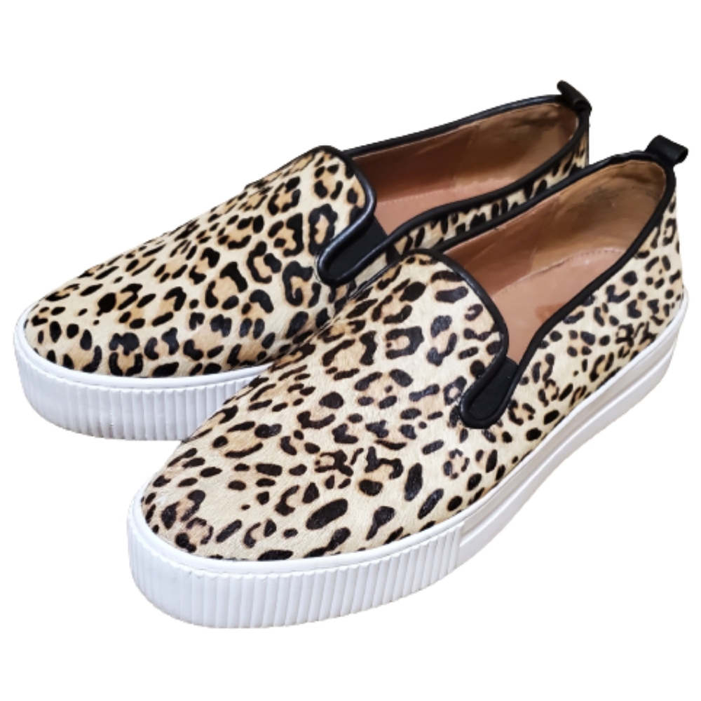 Halogen Animal Print Calf Hair Sneakers Size 11